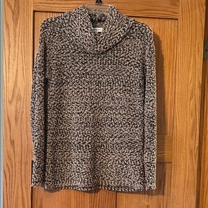 Jessica Simpson Black and Cream Cowl Neck Sweater
